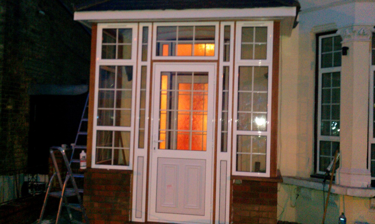 uPVC porch with Georgian bar glazing installed in Sydenham